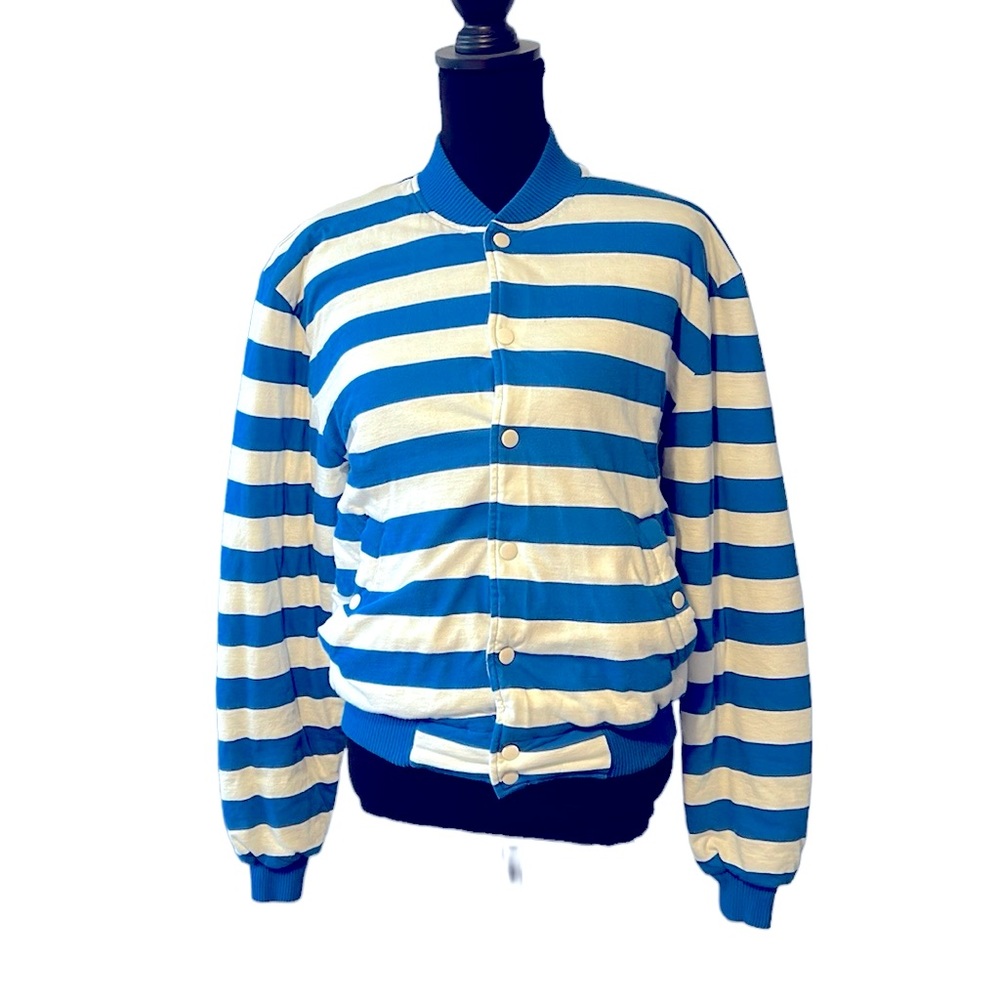 Ladies Marc Jacobs Cotton Striped Bomber Jacket Small